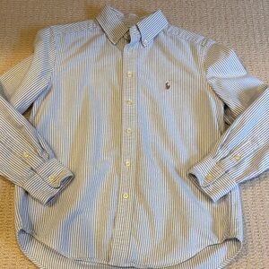 Polo Ralph Lauren Navy and White Striped Shirt